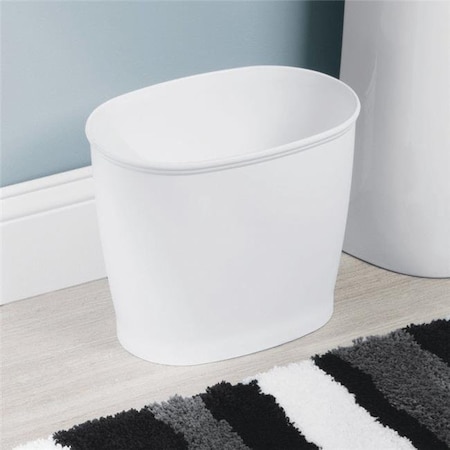 Homecare Products 10 x 8 x 12 in. Kent Oval Trash Can; White HO150788